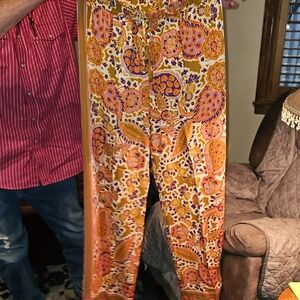 Floral Wide Leg Pants